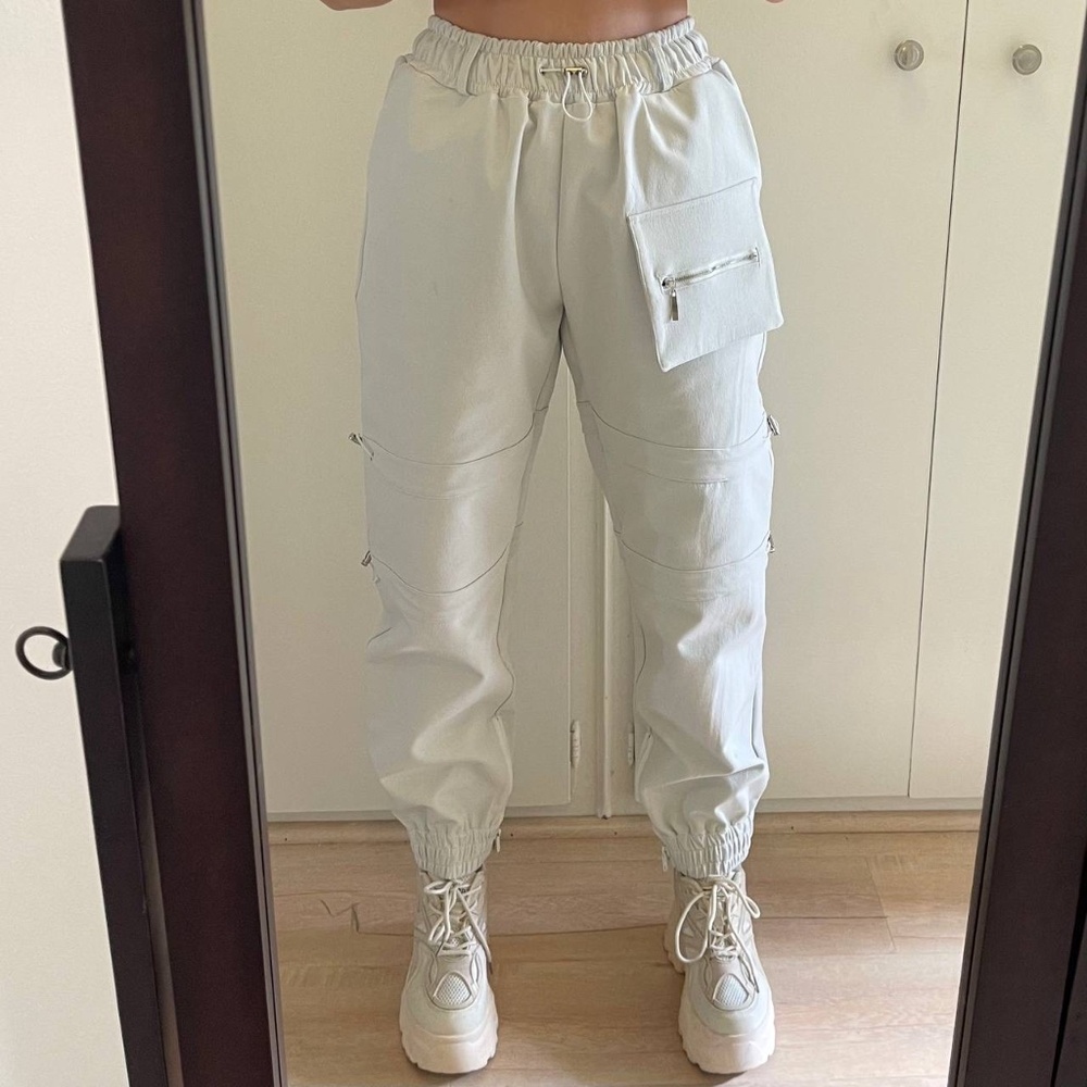 Chardonnay Oversized Cargo Pants Lychee Size M